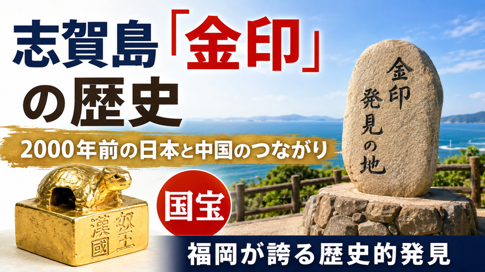 志賀島「金印」の歴史｜福岡が誇る国宝の謎と発見秘話をわかりやすく解説の画像