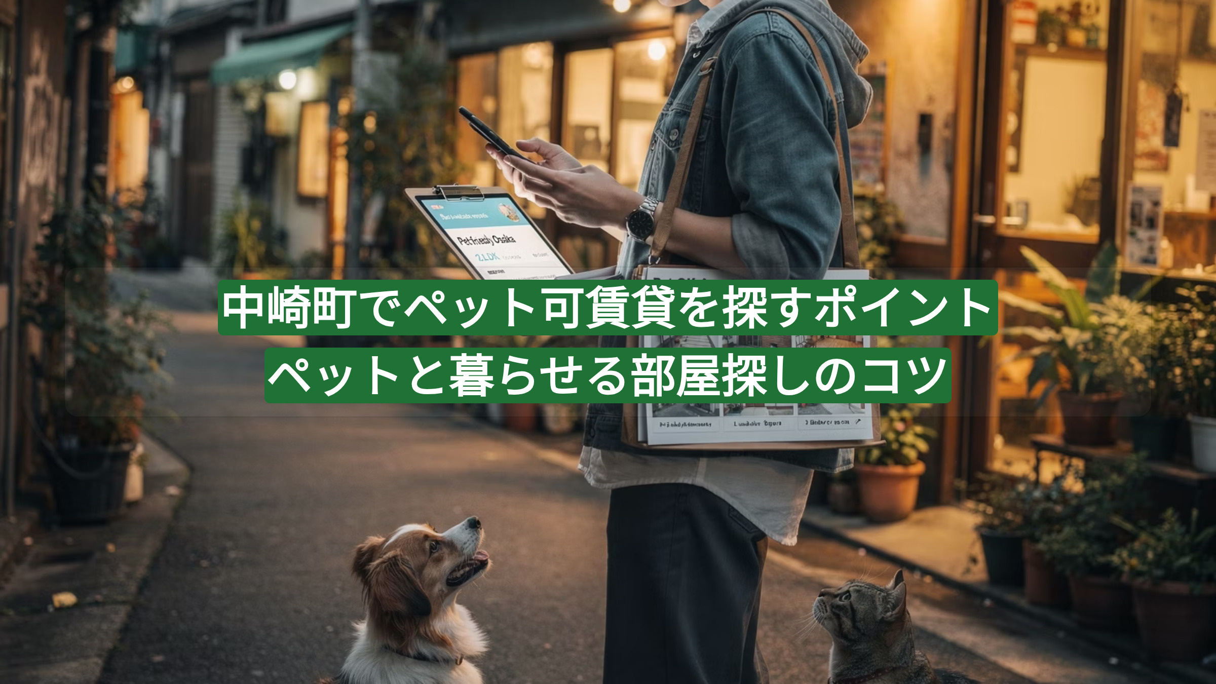 中崎町でペット可賃貸を探すポイント｜ペットと暮らせる部屋探しのコツの画像