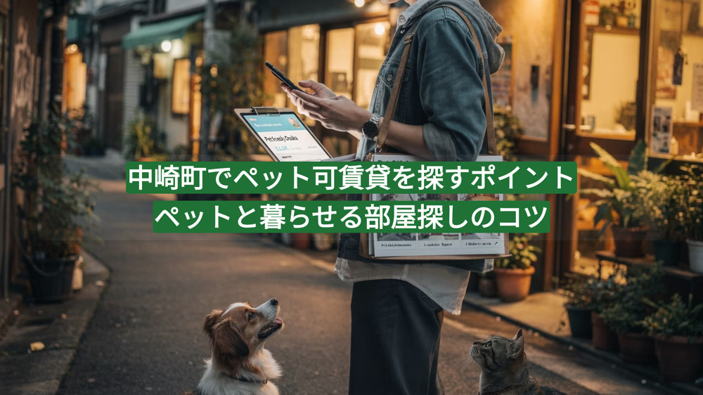 中崎町でペット可賃貸を探すポイント｜ペットと暮らせる部屋探しのコツの画像
