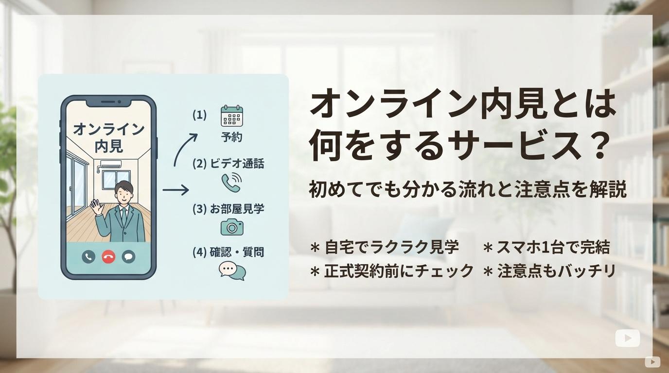 オンライン内見とは何をするサービス？初めてでも分かる流れと注意点を解説の画像