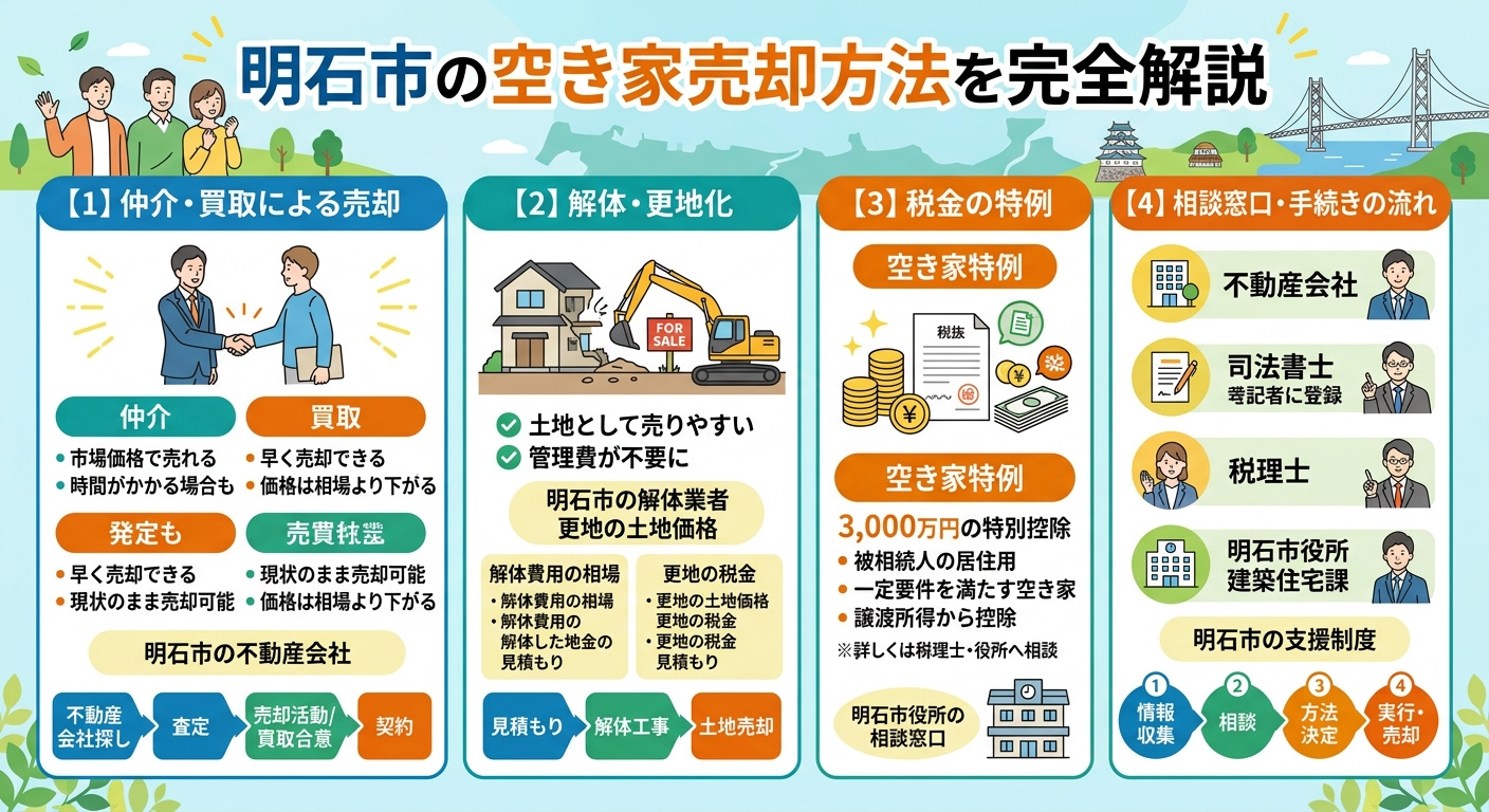 明石市の空き家査定完全ガイド2025｜簡易・訪問・AI査定の違いと正確な価格の得方の画像