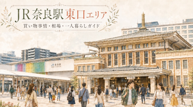 【専門家監修】奈良駅東口の賃貸と住みやすさ｜買い物事情・相場・一人暮らしガイドの画像
