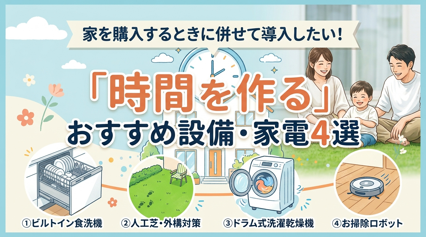 家を購入するときに併せて導入したい！ 「時間を作る」おすすめ設備・家電4選の画像