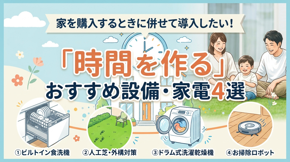 家を購入するときに併せて導入したい！ 「時間を作る」おすすめ設備・家電4選の画像
