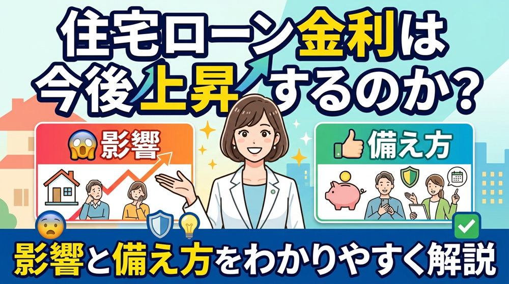 住宅ローン金利は今後上昇するのか？影響と備え方をわかりやすく解説の画像