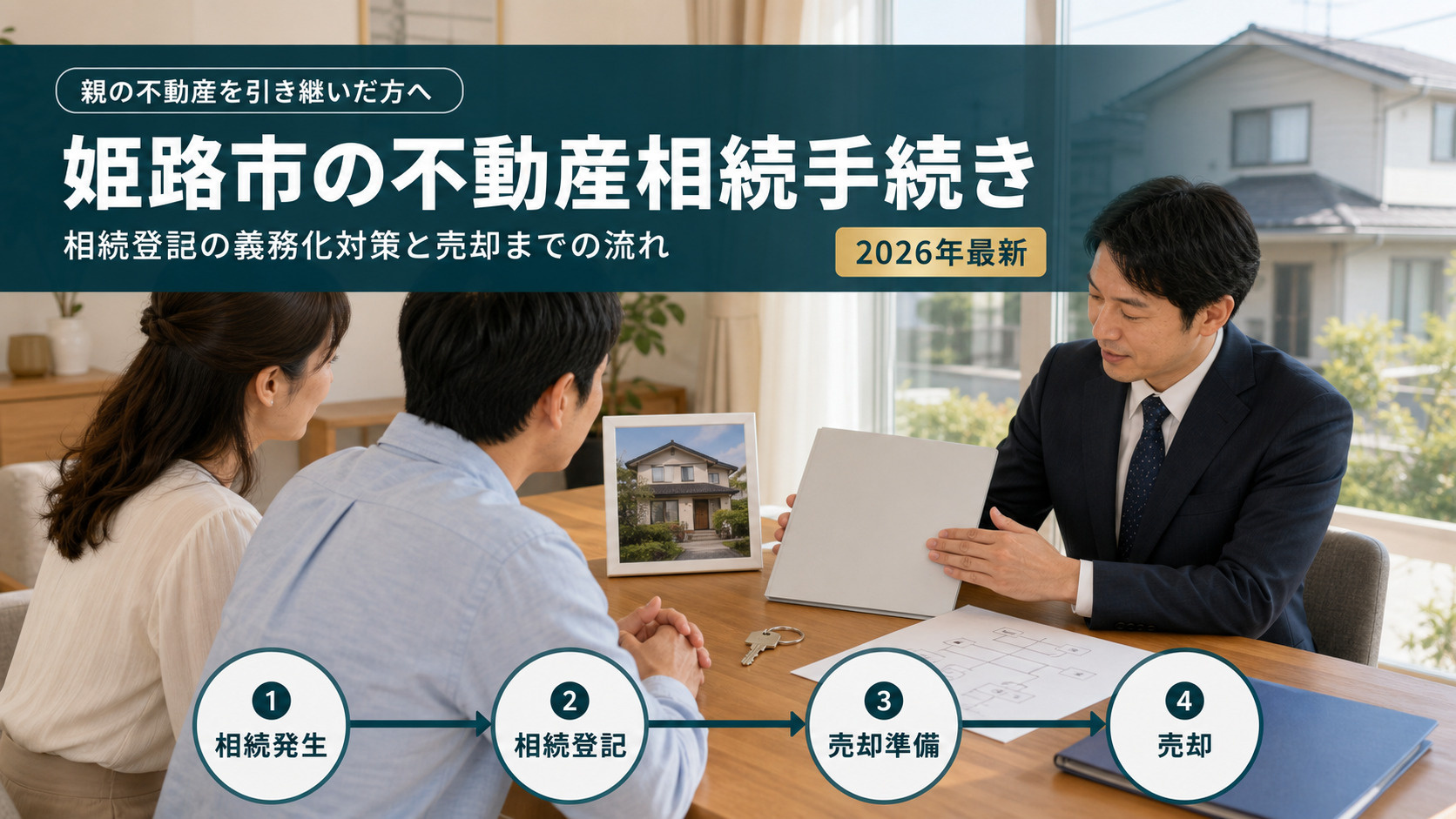 姫路市の不動産相続手続き【2026年最新】｜相続登記の義務化対策と売却までの流れの画像