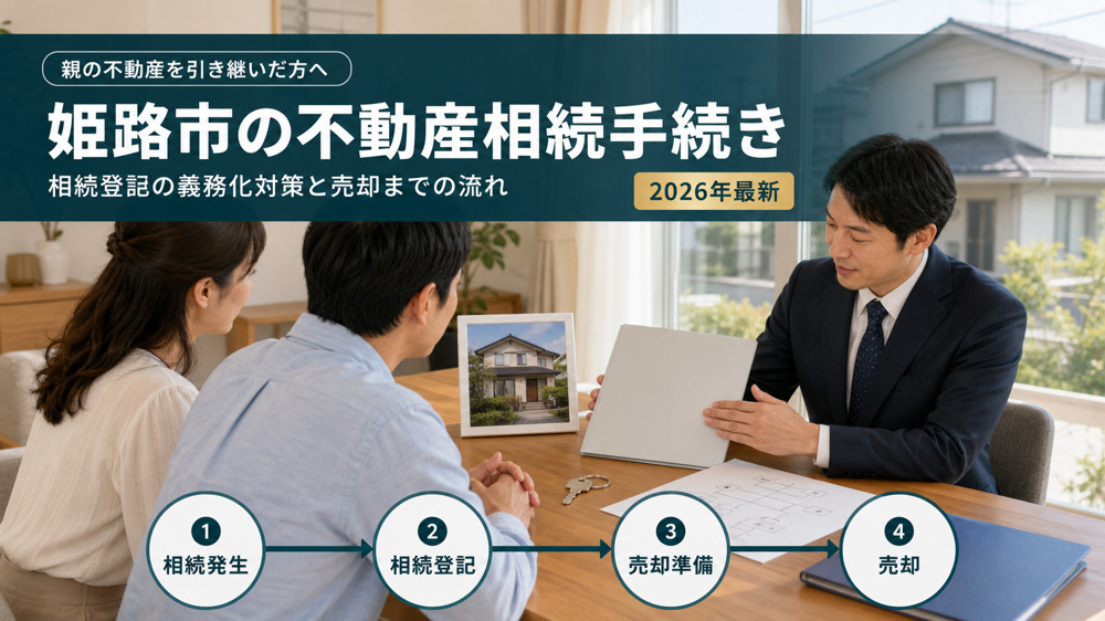 姫路市の不動産相続手続き【2026年最新】｜相続登記の義務化対策と売却までの流れの画像