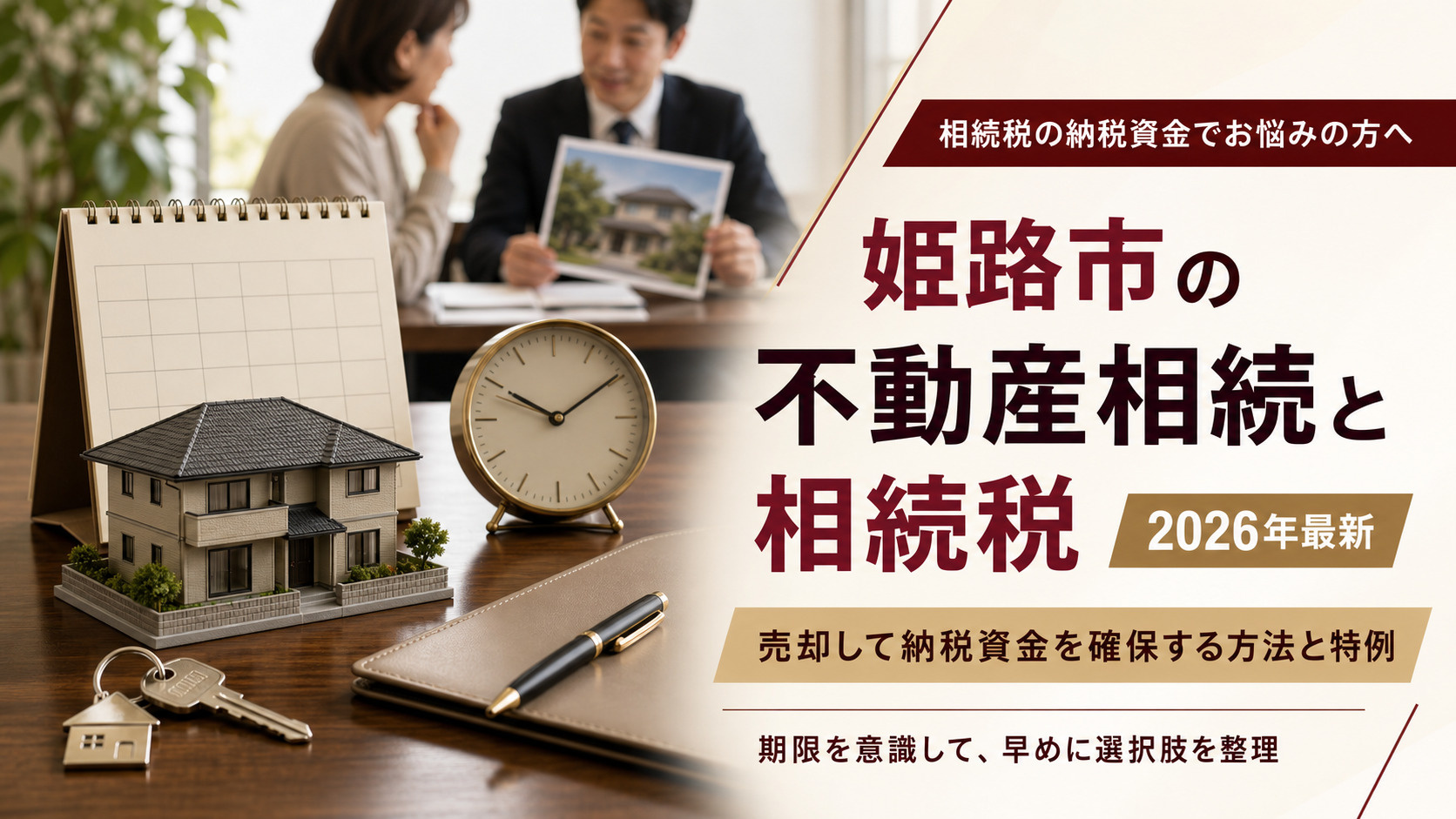 姫路市の不動産相続と相続税【2026年最新】|売却して納税資金を確保する方法と特例の画像