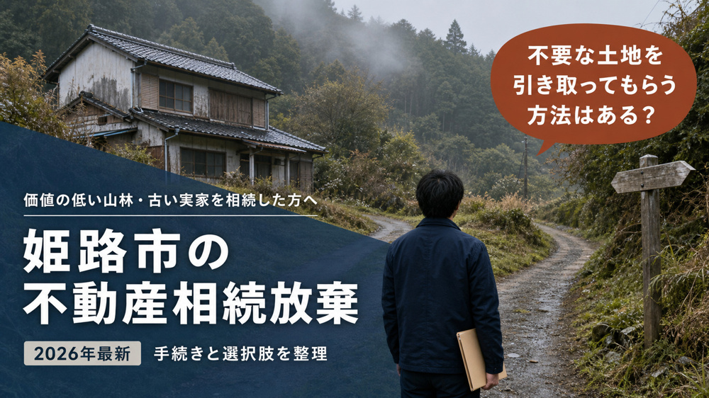 姫路市の不動産相続放棄｜不要な土地を引き取ってもらう方法はある？【2026年最新】の画像