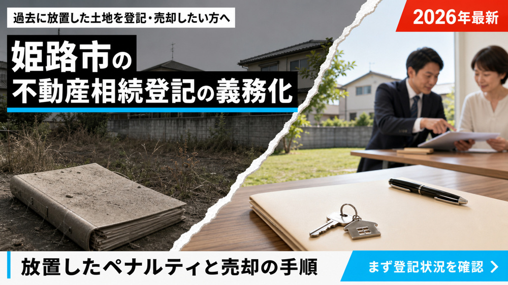姫路市の不動産相続登記の義務化【2026年最新】｜放置したペナルティと売却の手順の画像