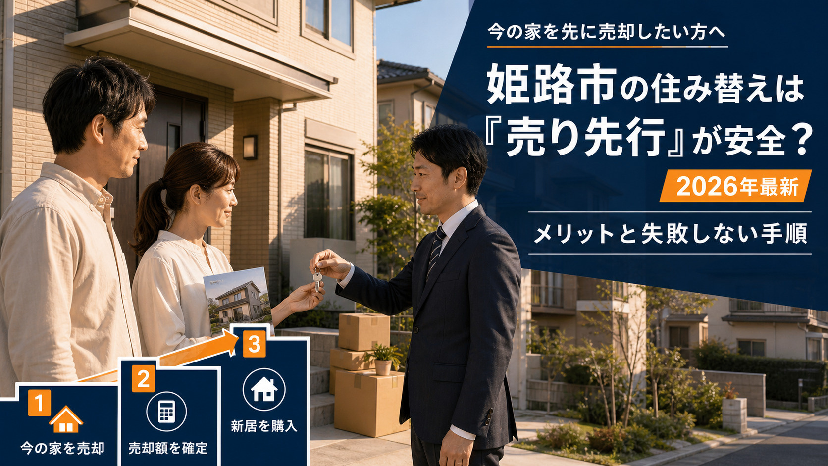 姫路市の住み替えは「売り先行」が安全?【2026年最新】メリットと失敗しない手順の画像