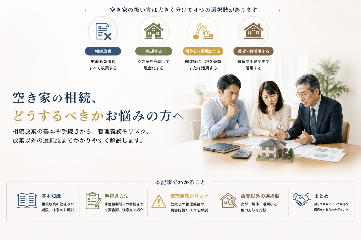 空き家の相続放棄は可能か？家の処分や方法をわかりやすく解説の画像