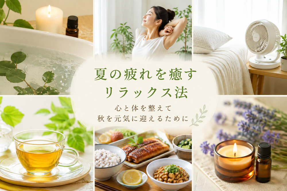 夏の疲れを癒すリラックス法｜心と体を整えて秋を元気に迎えるためにの画像