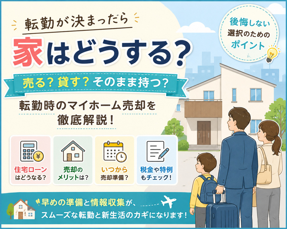 転勤時の家の売却の画像