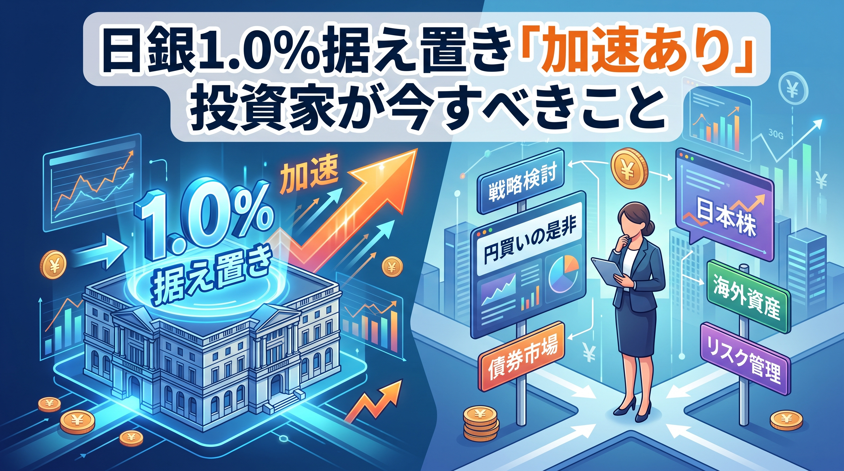 日銀1.0%据え置き「加速あり」投資家が今すべきことの画像
