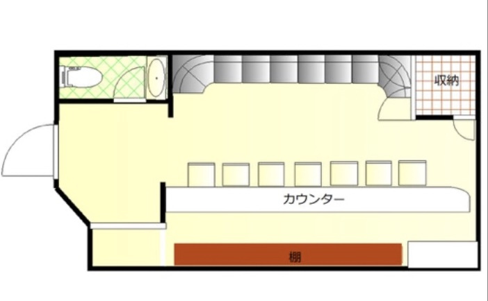 北新地レジャービル！５階ＢＡ　Ｒ居抜き店舗！約１３坪！業態相談！の画像