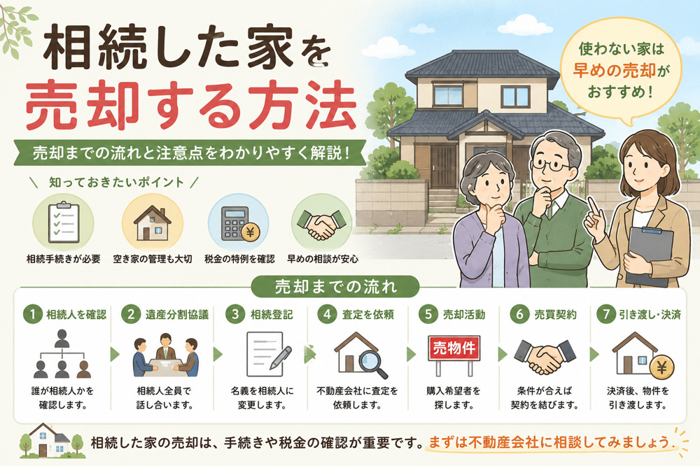 相続した家を売却する方法の画像