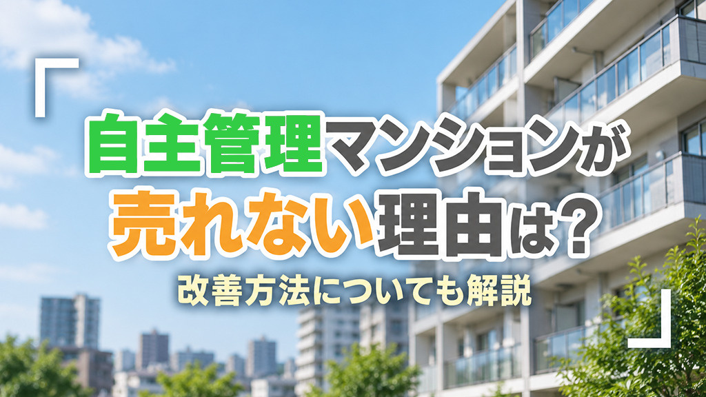 自主管理マンションが売れない理由は？改善方法についても解説の画像