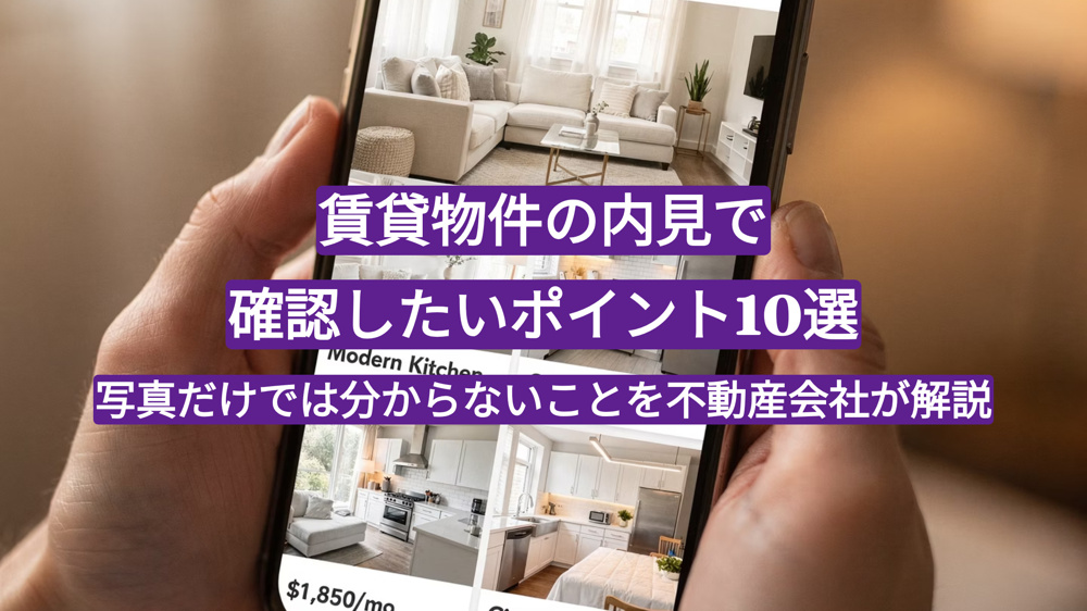 賃貸物件の内見で確認したいポイント10選｜写真だけでは分からないことを不動産会社が解説の画像