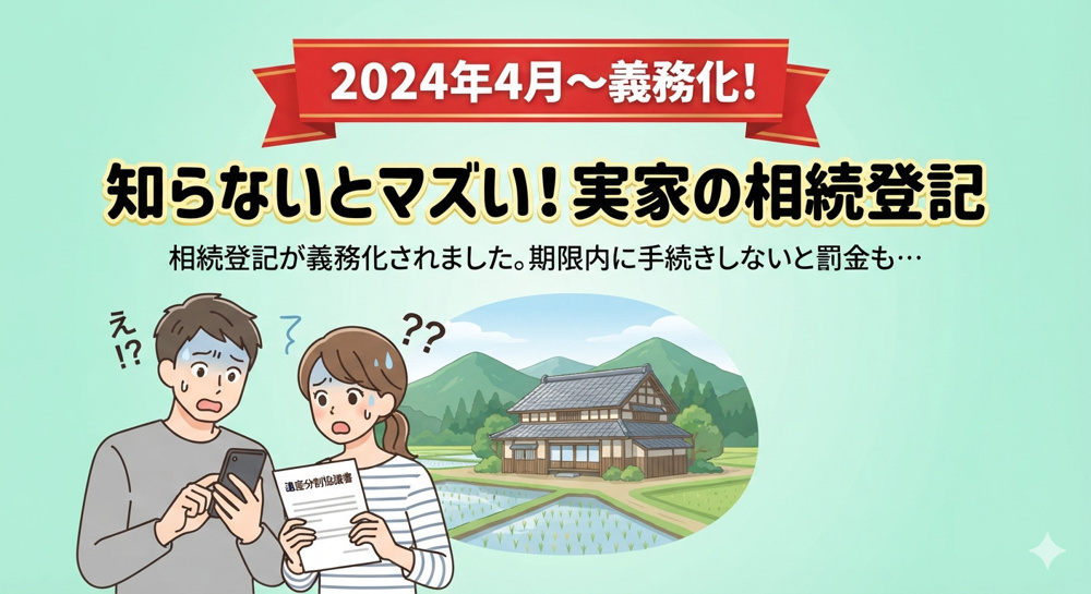 田舎の土地の相続登記は義務化に？放置による親世代のリスクと備え方を解説の画像