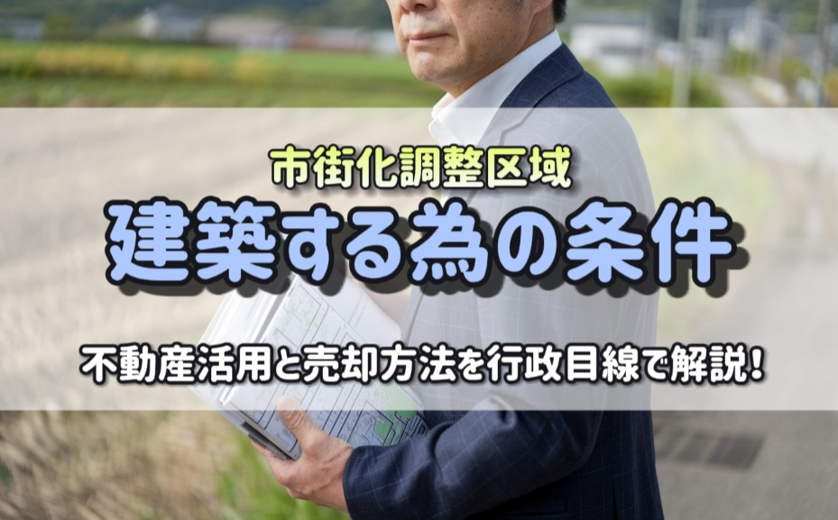 建築する為の条件を行政目線で解説!市街化調整区域の不動産活用と売却方法の要件の画像