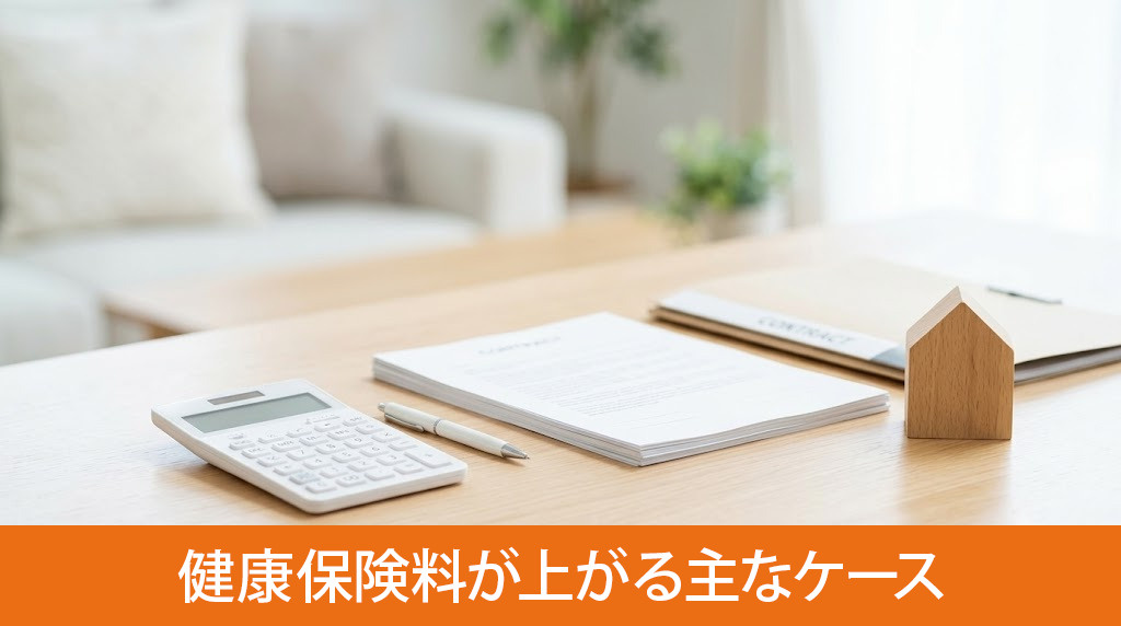 不動産売却で健康保険料が上がる主なケース