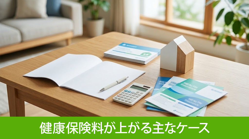 不動産売却で健康保険料が上がる主なケース