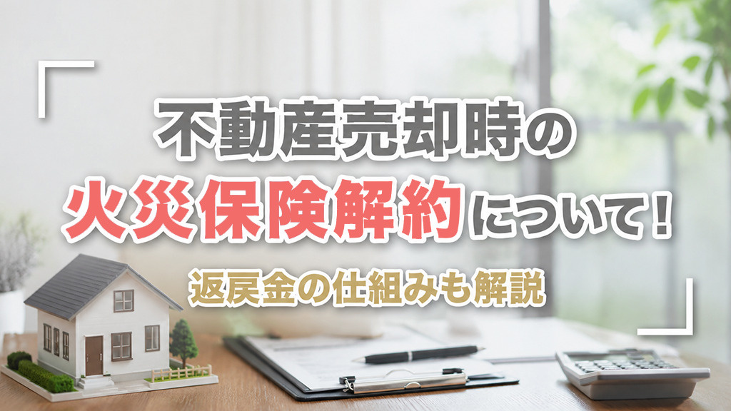 不動産売却時の火災保険解約について！返戻金の仕組みも解説の画像