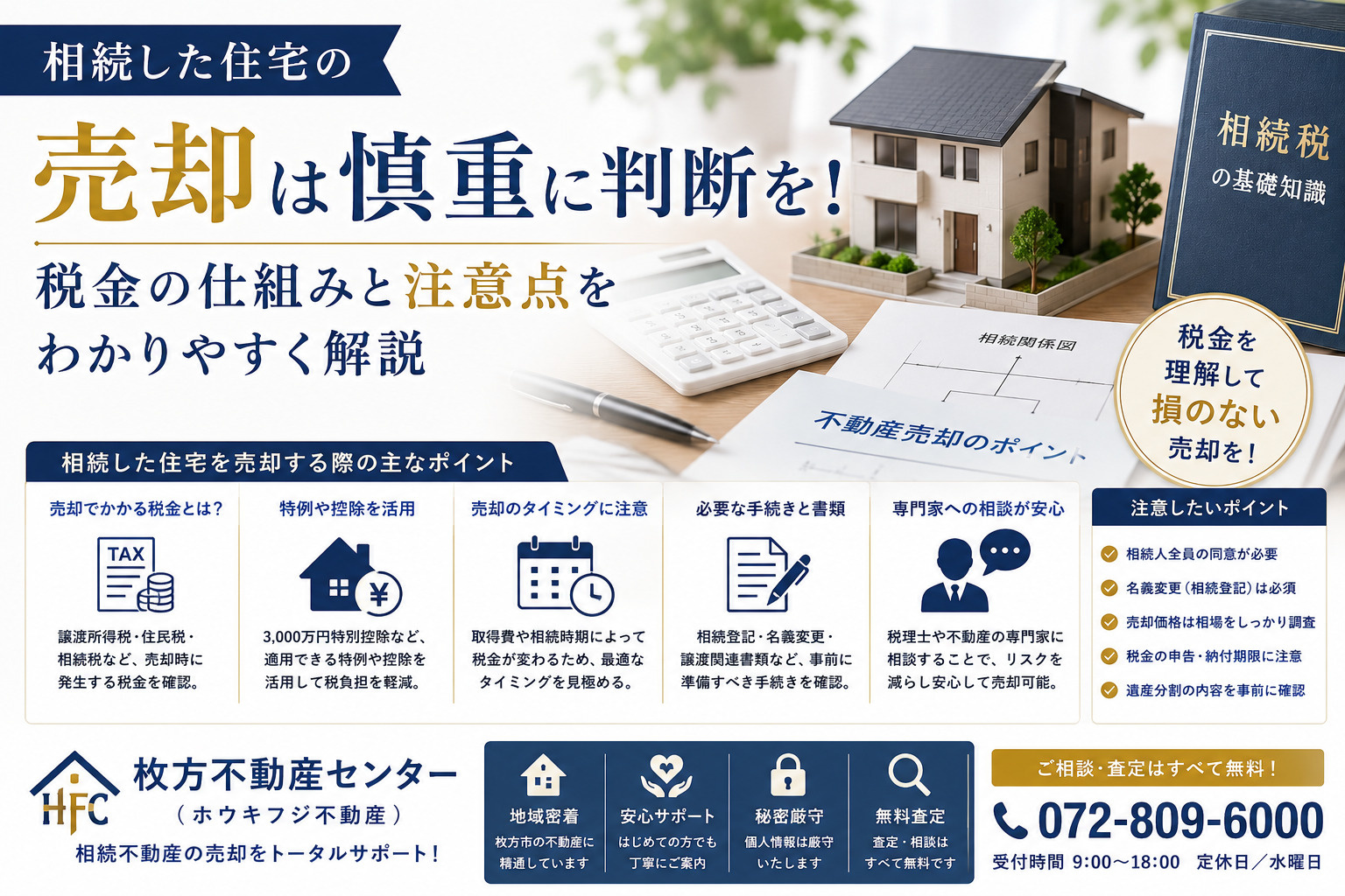 相続した住宅の売却は慎重に判断を!税金の仕組みと注意点をわかりやすく解説の画像
