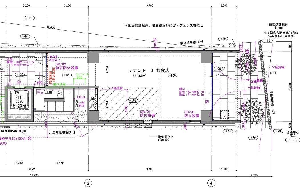 極1等地!福島駅前エリア!新築デザイナーズビル1階路面店舗!重飲食店相談可能!の画像
