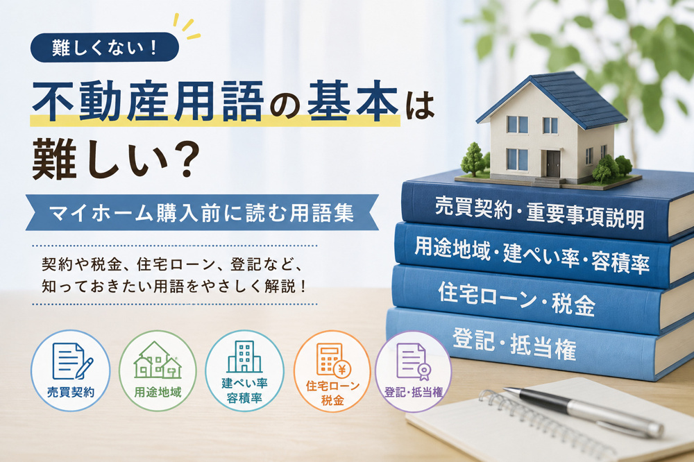 不動産用語の基本は難しい？マイホーム購入前に読む用語集の画像