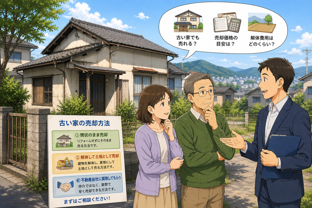 古い家でも売れる？長野市で築年数の経った住宅を売却する方法の画像