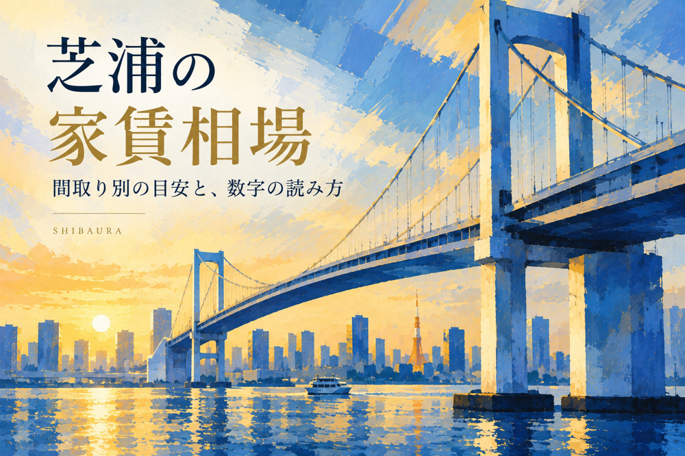 芝浦の家賃相場｜間取り別の目安と、数字の読み方の画像