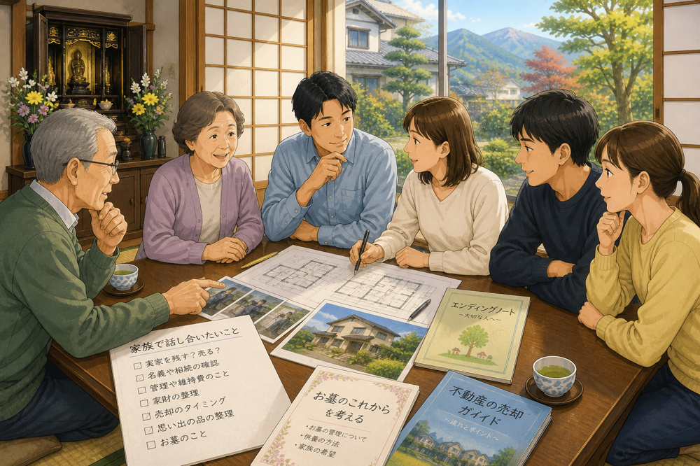 お彼岸に家族で考えたい実家とお墓のこれから｜長野市の不動産を将来どうする？の画像