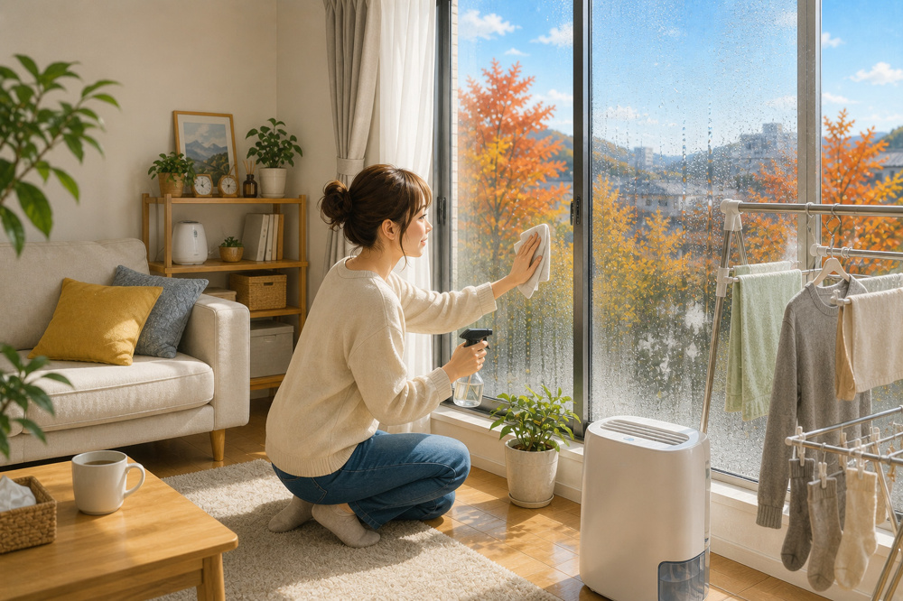 秋に見直したい賃貸住宅の結露対策｜長野市で冬を迎える前にできることの画像