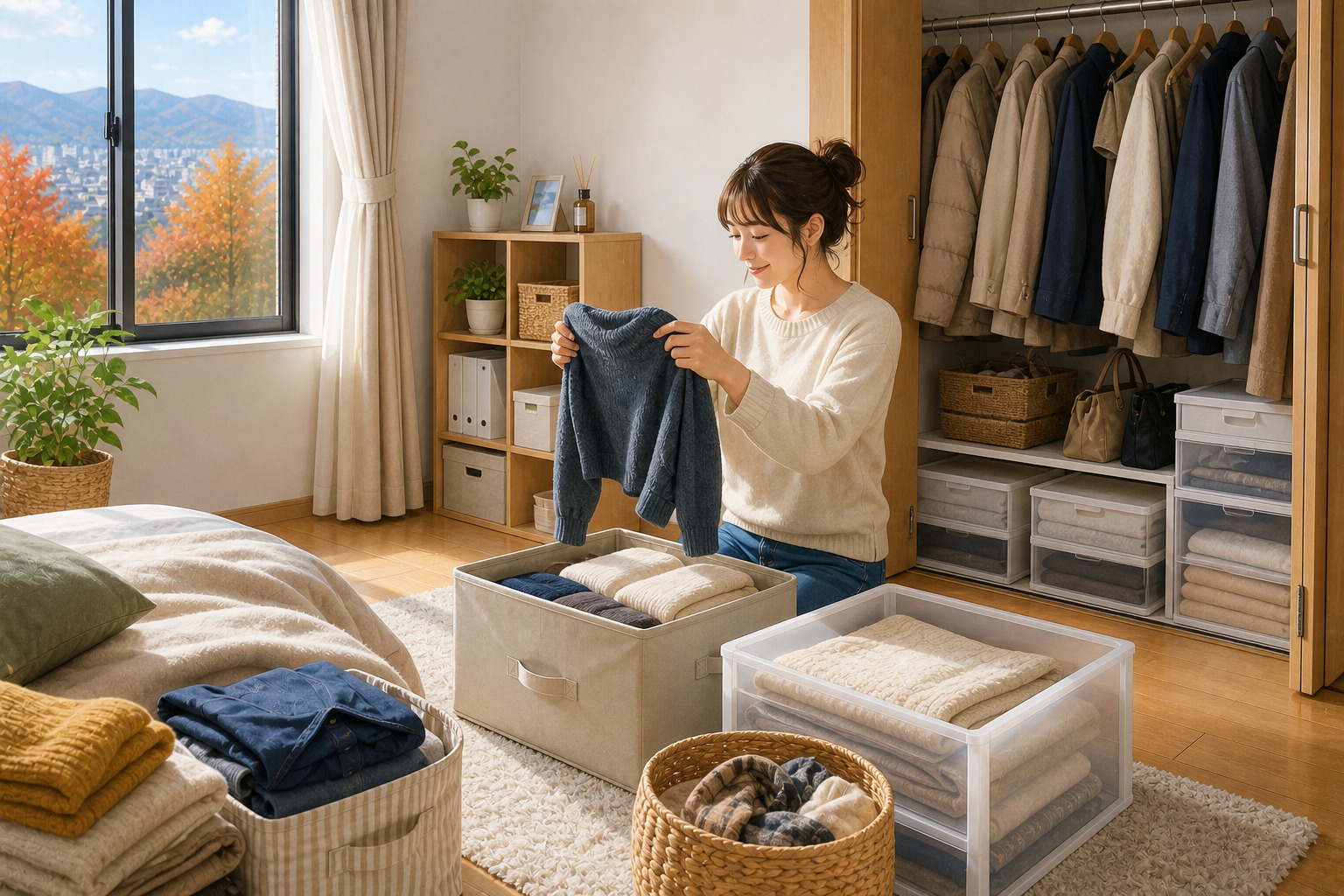 秋の賃貸住宅で始めたい衣替えと収納整理｜長野市で冬支度をスムーズにの画像