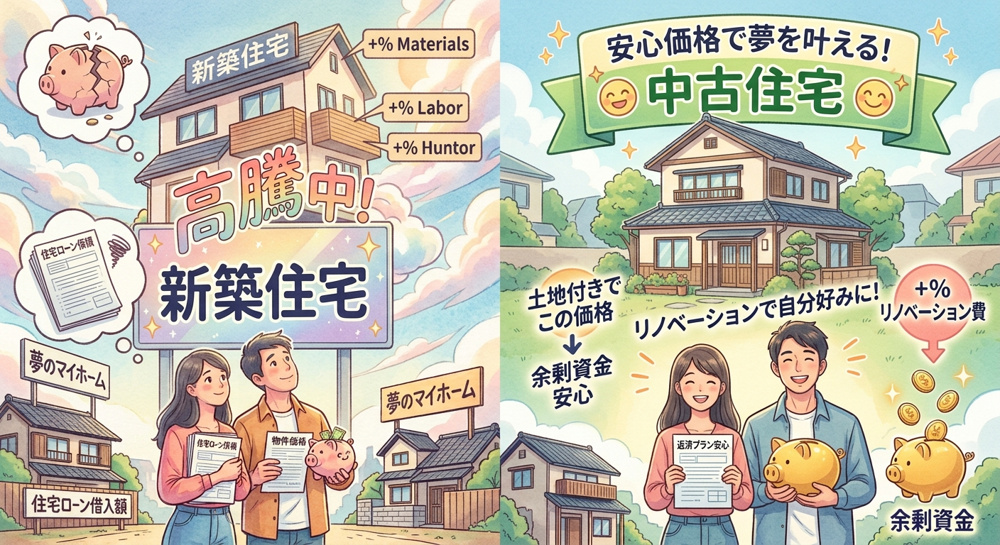 不動産市況の変化は今が転機か？建築費高騰期に中古住宅投資の判断基準を整理の画像