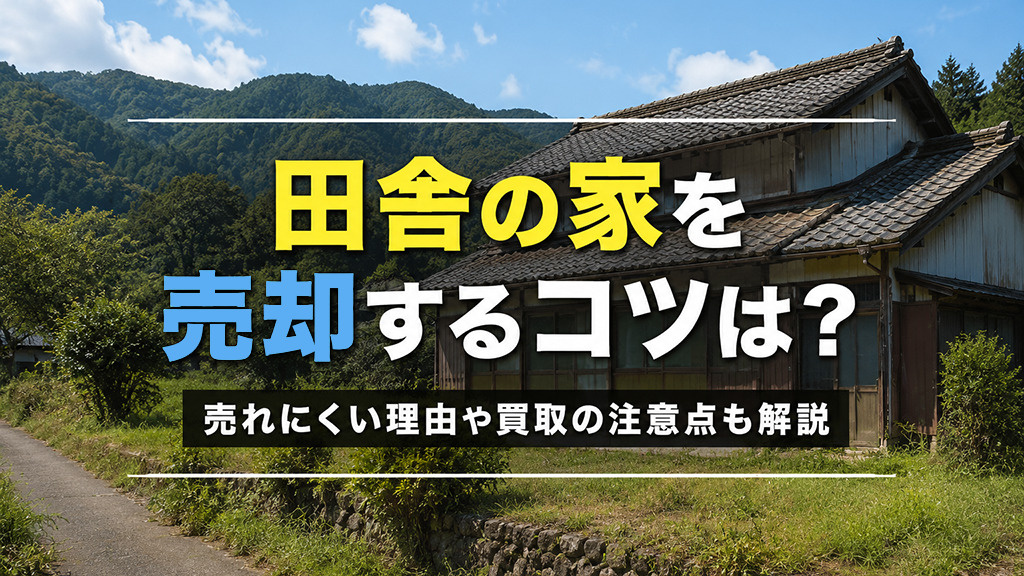 田舎の家を売却するコツは？売れにくい理由や買取の注意点も解説の画像