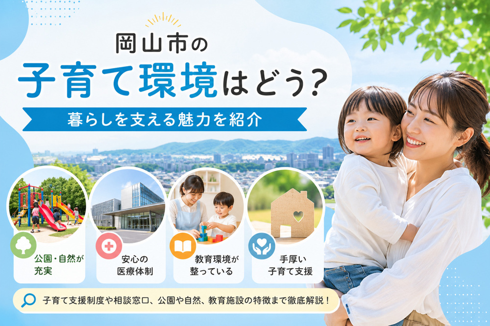 岡山市の子育て環境はどう？暮らしを支える魅力を紹介の画像