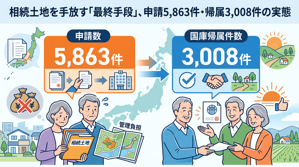 相続土地を手放す最終手段「申請5,863件」の実態の画像