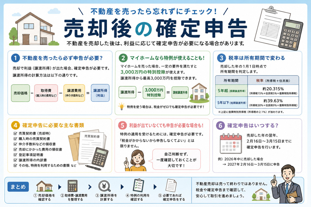 売却後の確定申告の画像