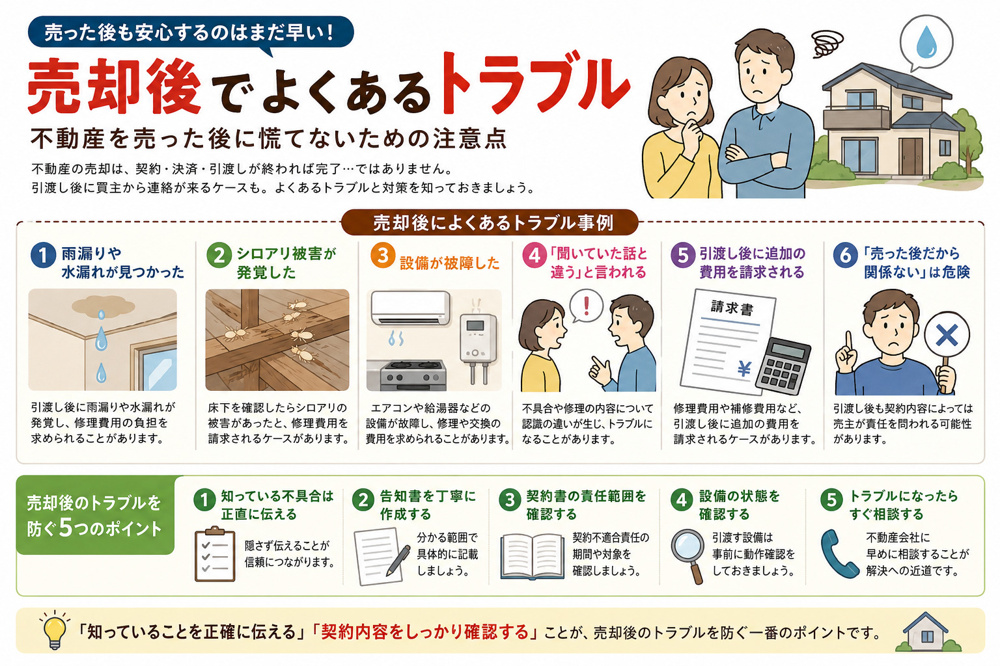 売却後のトラブルの画像
