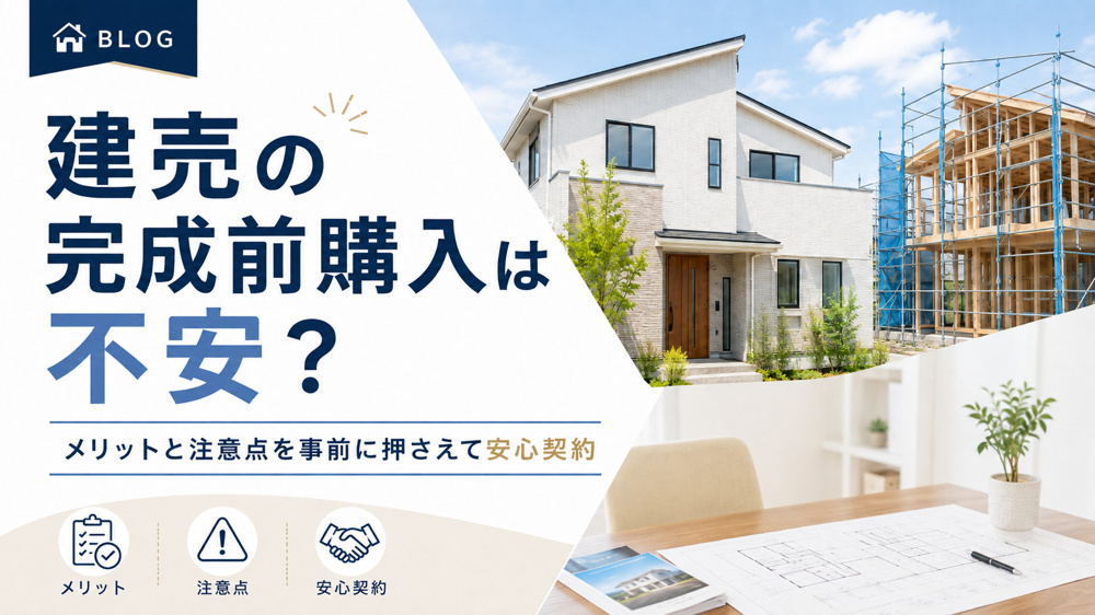 建売の完成前購入は不安？メリットと注意点を事前に押さえて安心契約の画像