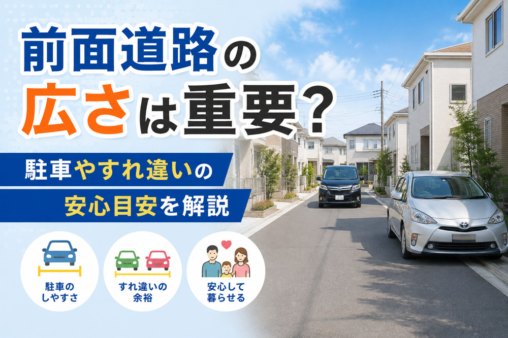 前面道路の広さは重要？駐車やすれ違いの安心目安を解説の画像