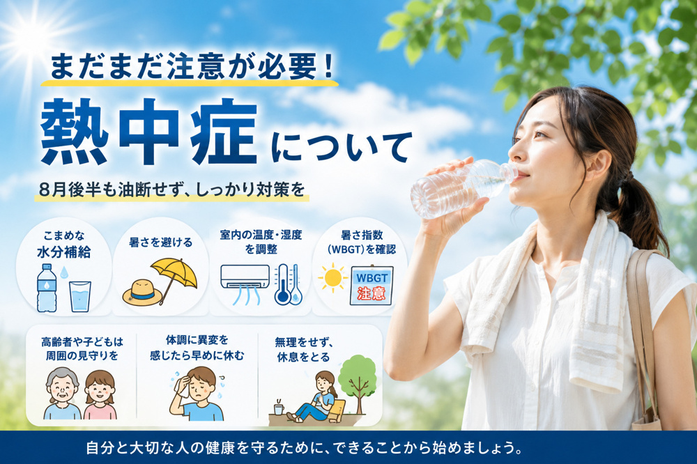  まだまだ注意が必要！熱中症対策｜8月後半も油断できない原因と予防法の画像