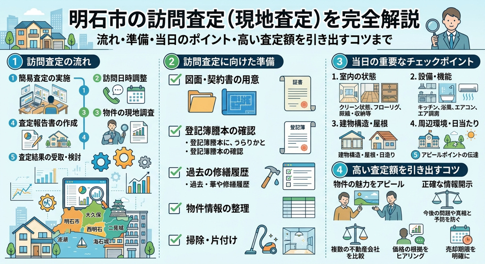 「明石市で訪問査定を受ける前に知りたい」流れ・準備・当日のポイント・高い査定額のコツをプロが解説の画像