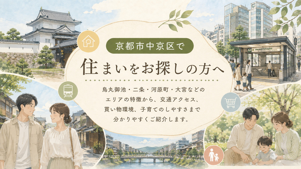 京都市中京区ってどんな街？ ― 暮らしやすさ・交通アクセス・買い物環境まで徹底解説 ―の画像