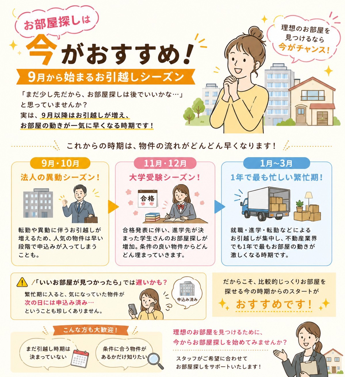 おすすめの引っ越し時期！の画像