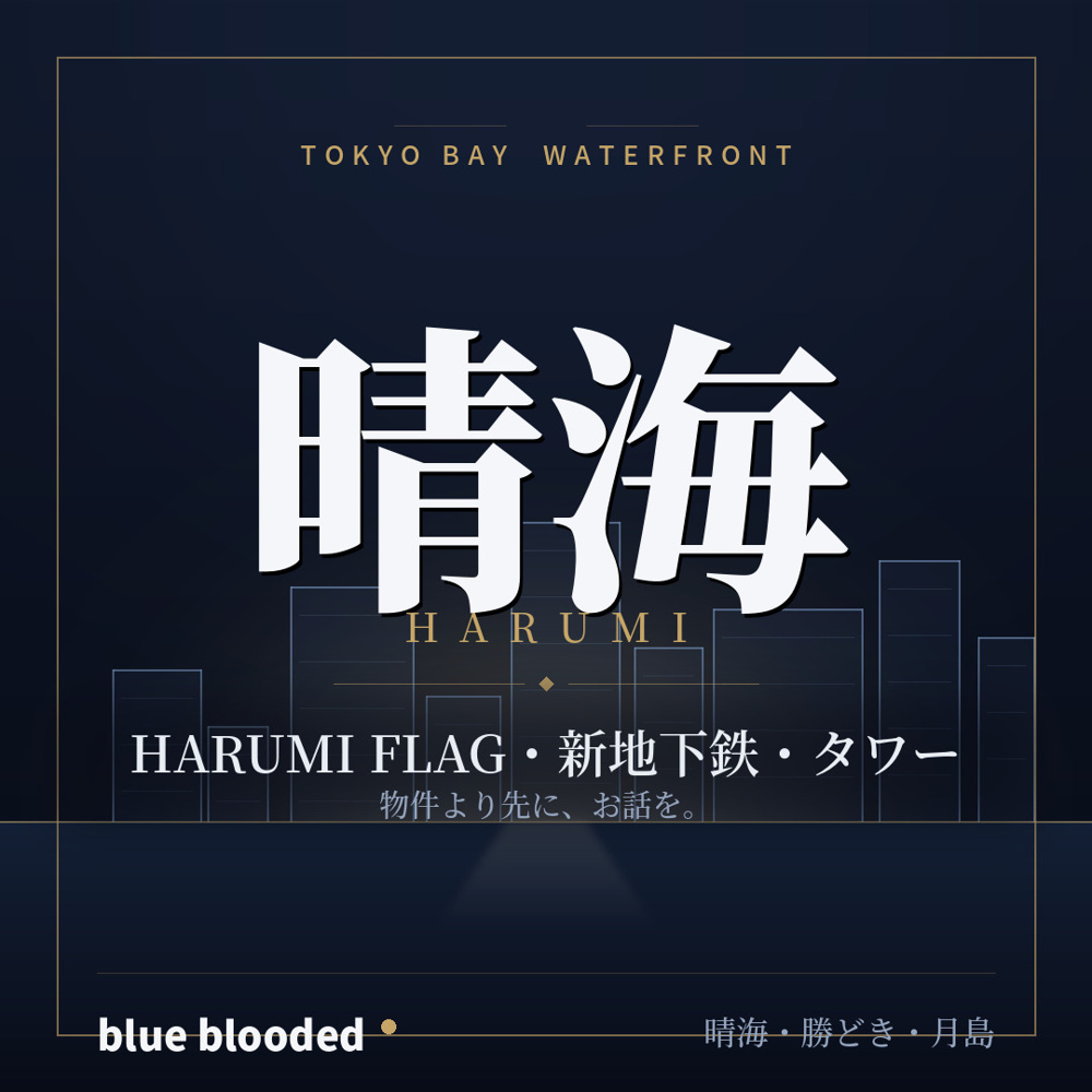 晴海の不動産を買う・借りる前に｜晴海駅・新地下鉄・タワーマンション・HARUMI FLAGを解説の画像