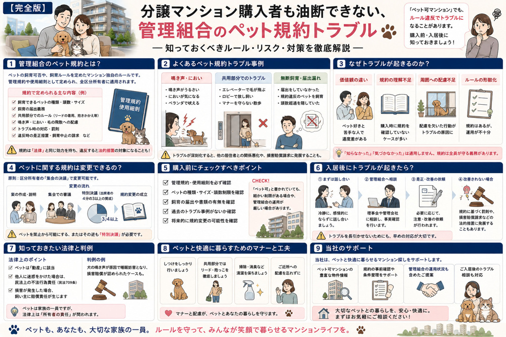 【完全版】分譲マンション購入者も油断できない、管理組合のペット規約トラブルの画像